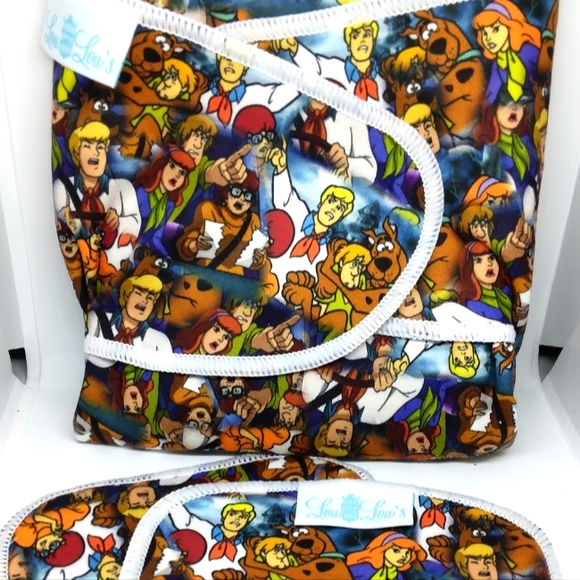 Scooby doo cloth diaper preflat